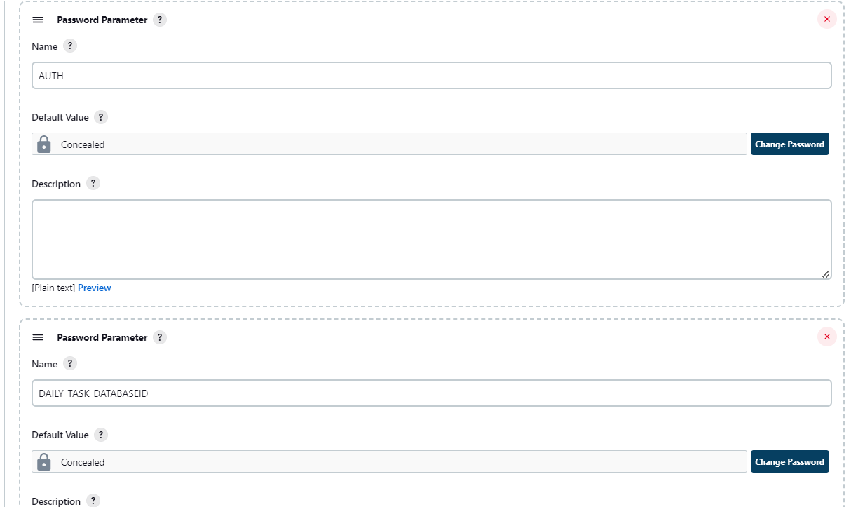 ParametersConfiguration